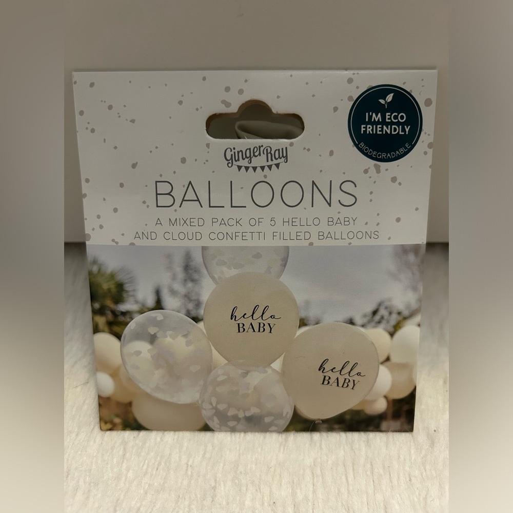 “Hello Baby” balloons